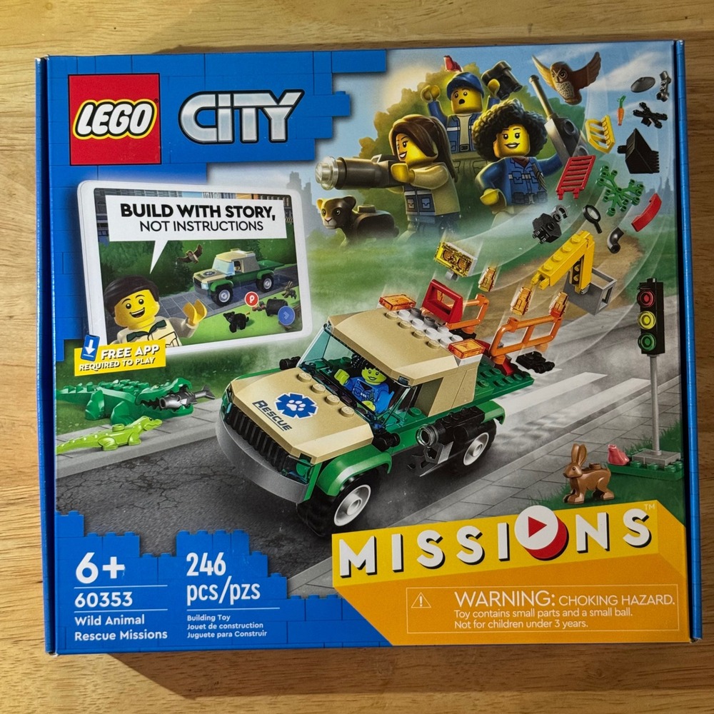 LEGO City Wild Animal Rescue Missions 60353 Building Toy Set 246 Pcs New Sealed